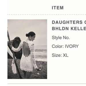 DAUGHTERS OF SIMONE X BHLDN KELLEN DRESS XL